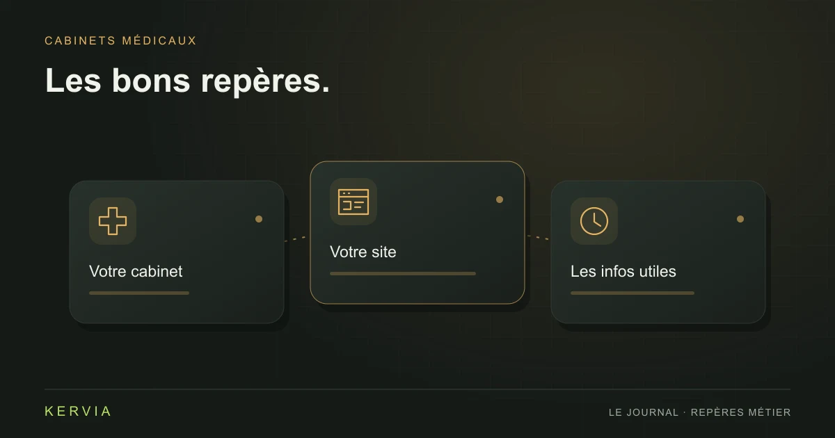 Illustration éditoriale : Site médical : les informations que vos patients cherchent