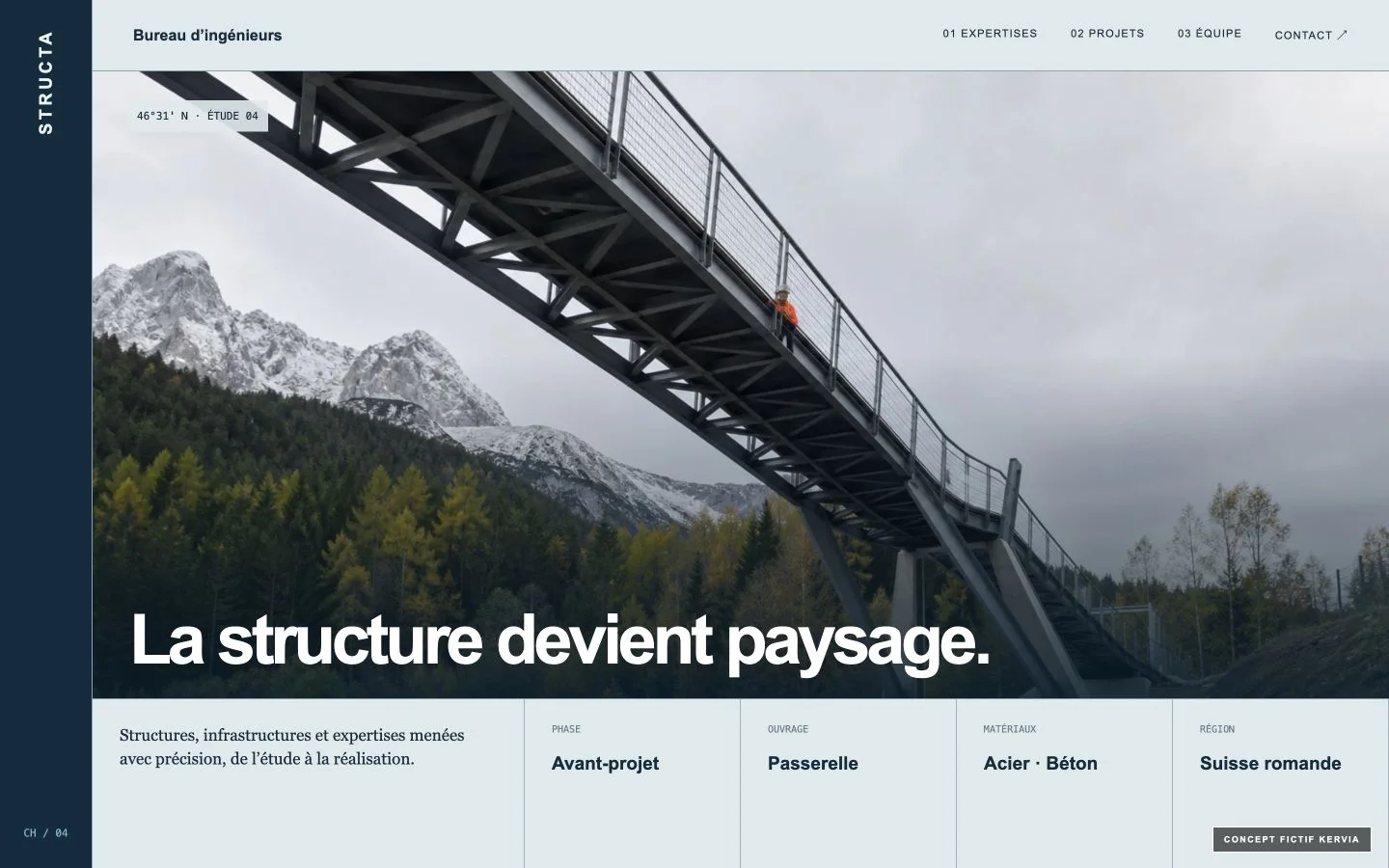 Concept Kervia pour un bureau d’ingénieurs